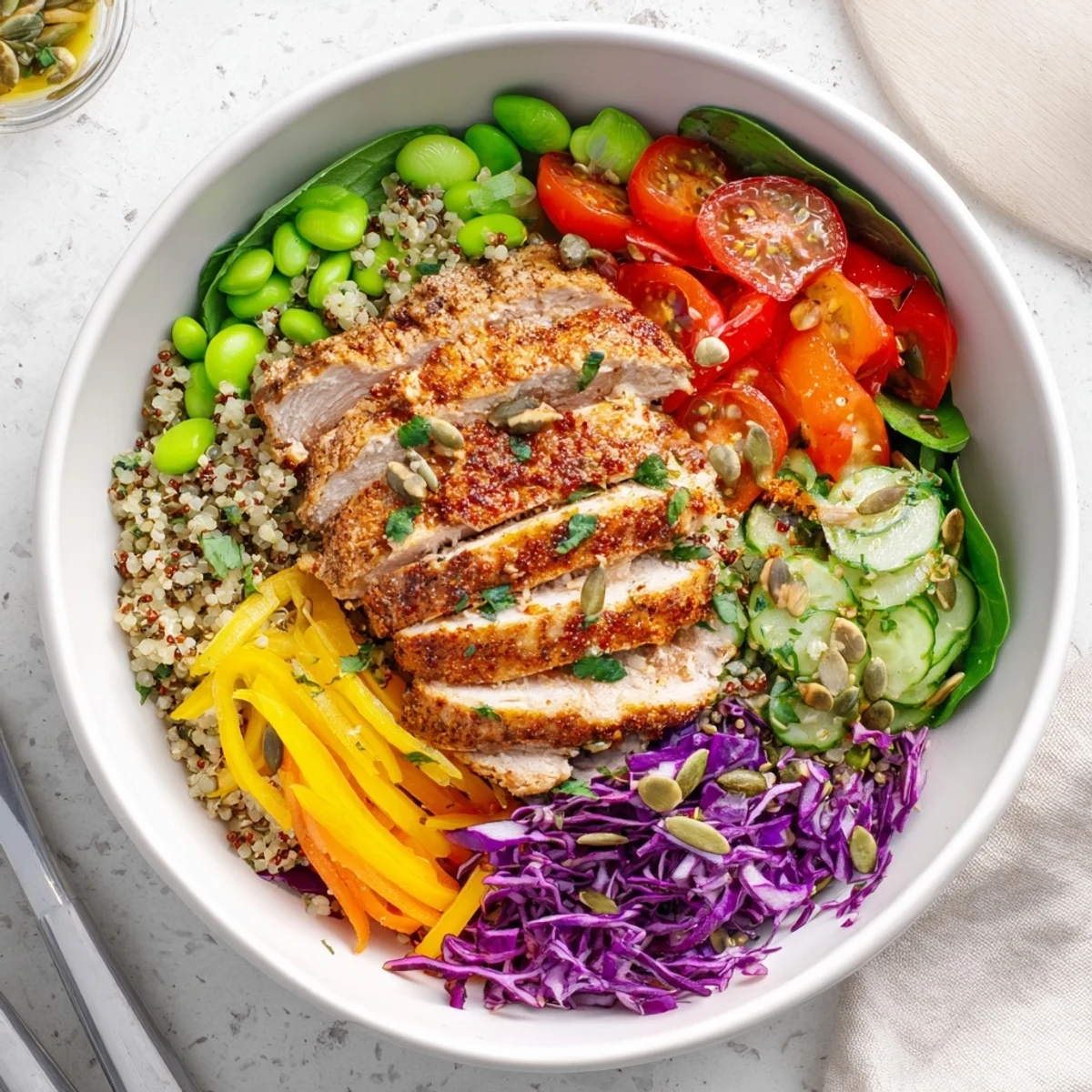 Healthy Meal-Prep Bowls Layers