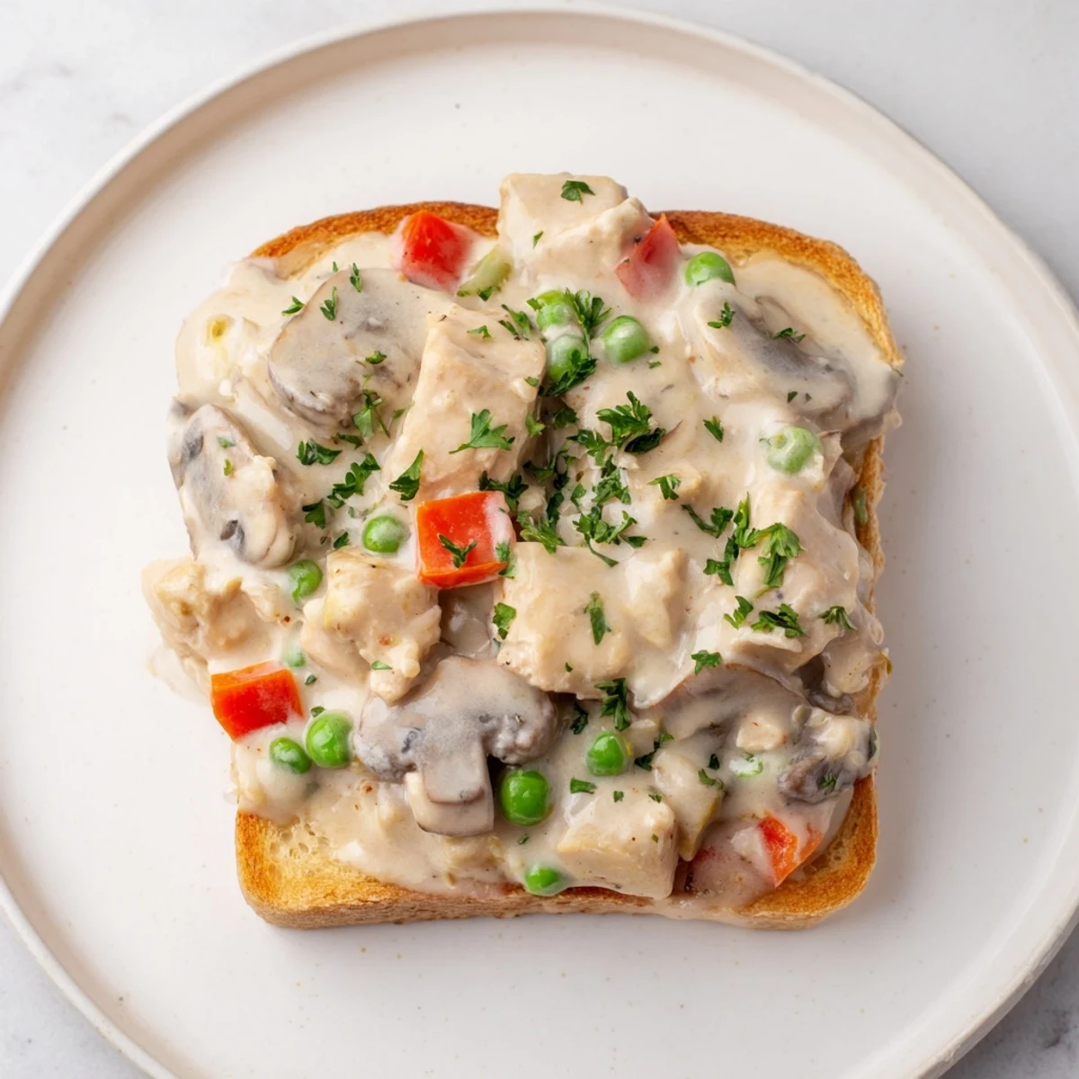 Chicken à la King Toast