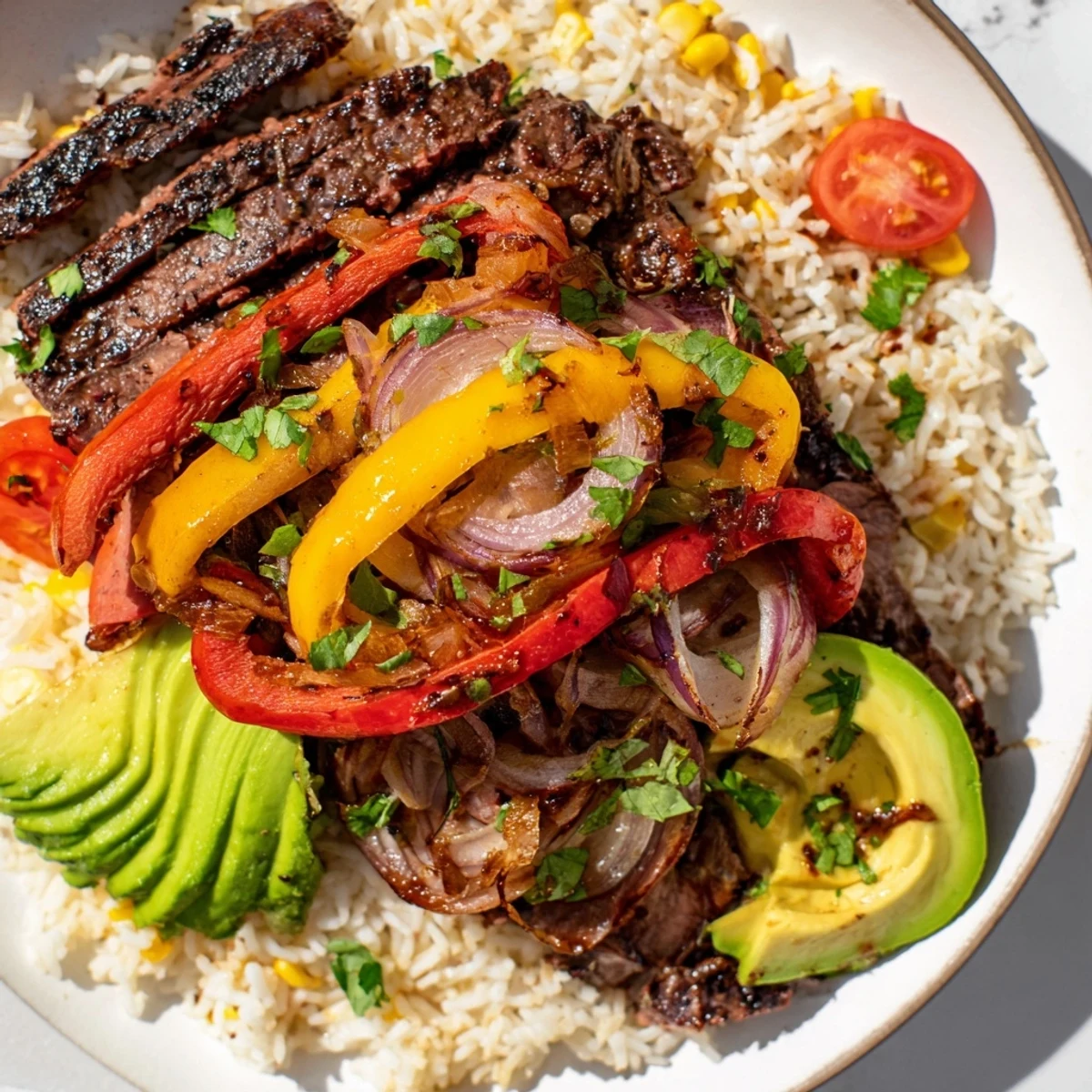 Imagine the sizzling BBQ Steak Fajita Bowl, a satisfying Tex-Mex meal full of flavor.