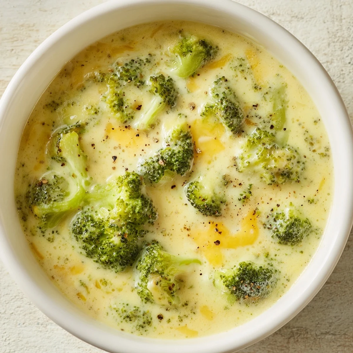 Homemade Broccoli Cheese Soup: a vibrant, cheesy bowl, ready to warm you up.