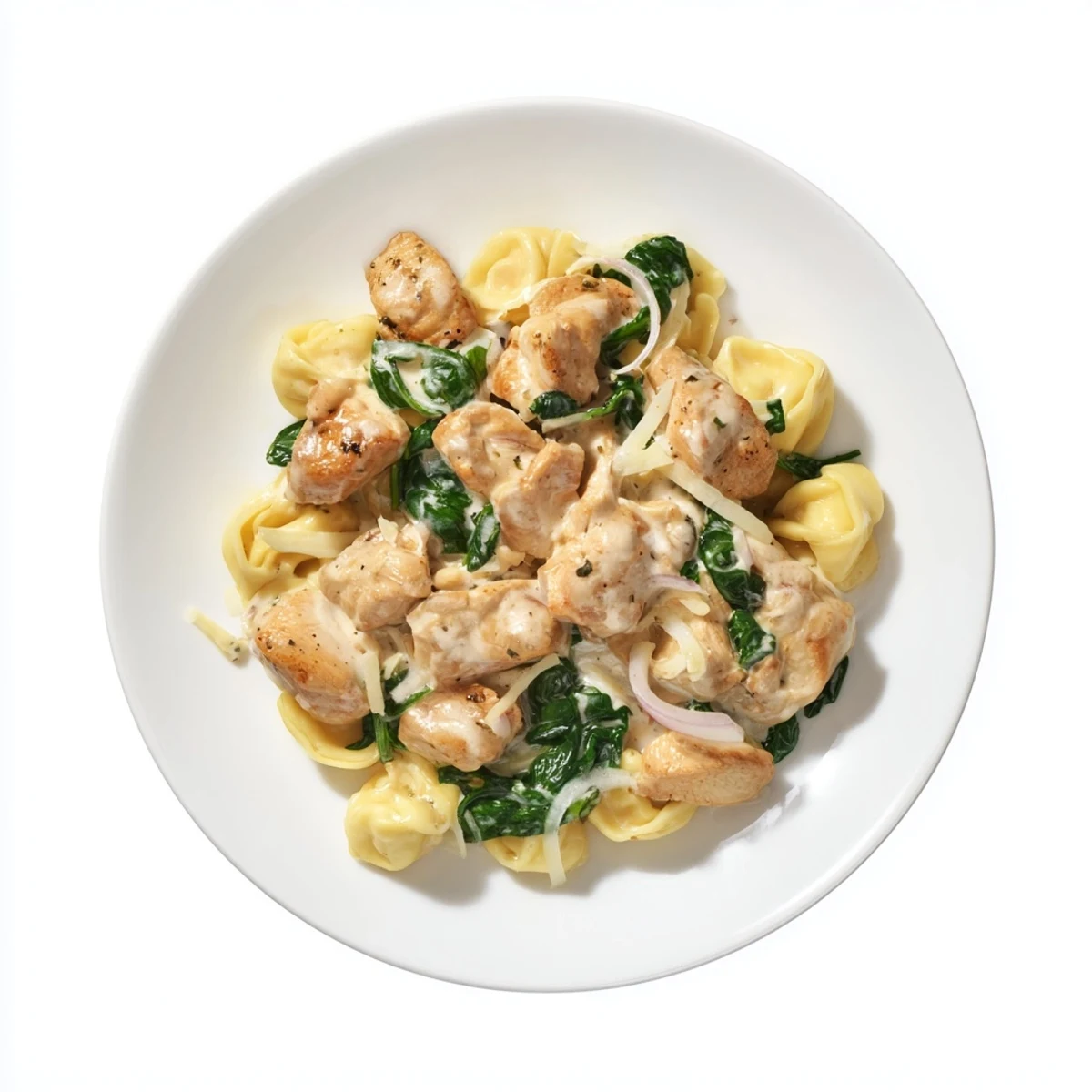 Creamy Chicken Spinach Tortellini