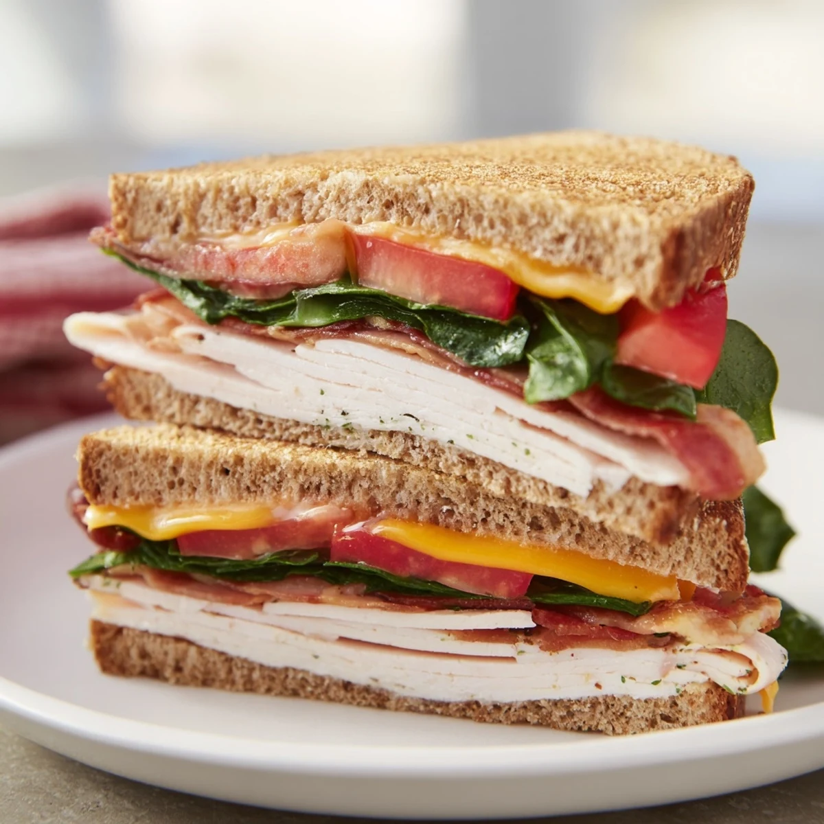 Turkey Bacon Spinach Tomato Melt