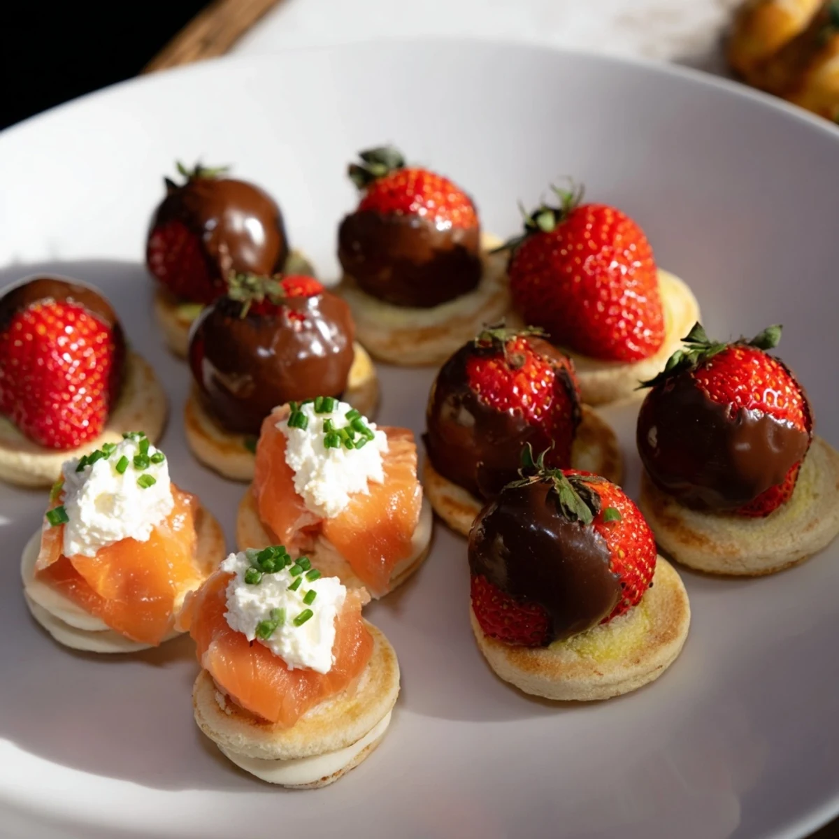 This vibrant Magical Moments Happy New Year 2026 Platter looks amazing with savory bites and sweet treats ready to serve.
