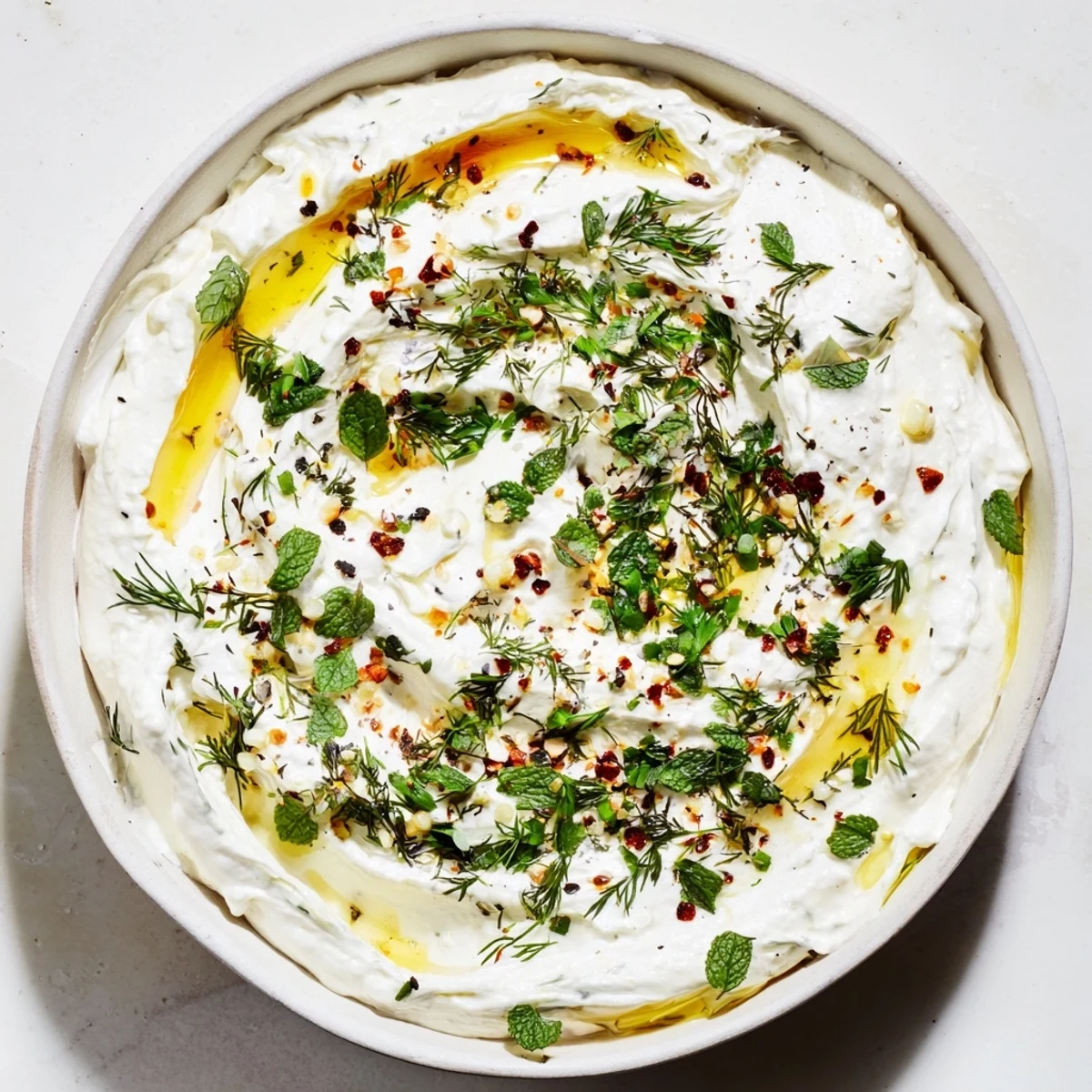 This savory Angel Wings Whipped Feta Dip has a creamy, dreamy texture and bright lemon flavor.