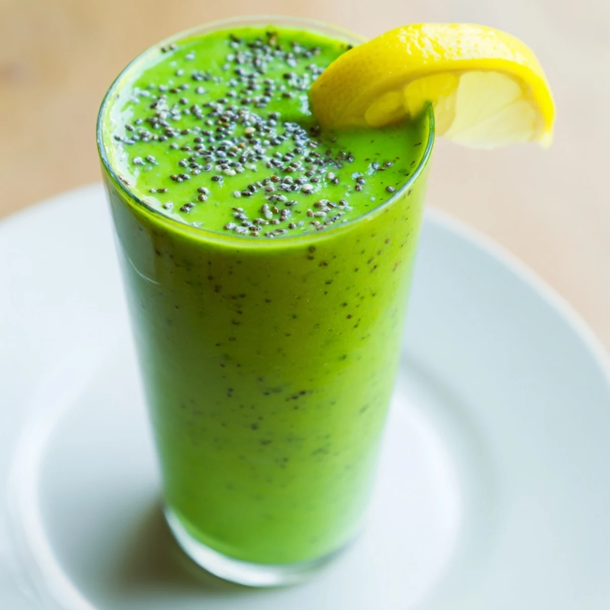 Enjoy a refreshing spinach avocado smoothie with a blend of fruits for a quick energy boost.