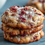 Elegant floral shortbread cookies with pressed edible blossoms, ideal for celebrating Mother's Day with sweetness