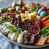 Spring Charcuterie Basket Board