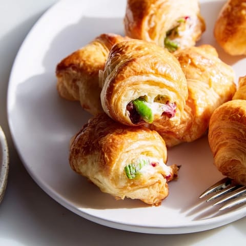 cranberry jalapeño dip puff croissants