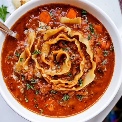 Lasagne Soup Caramelized Onion