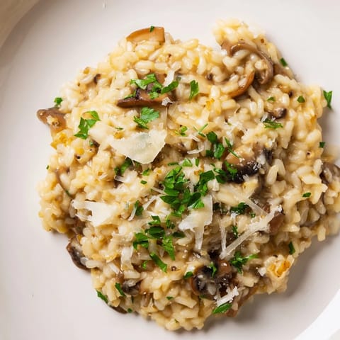 Risotto with Mushrooms Parmesan