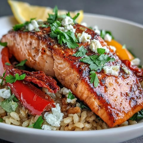 Mediterranean Salmon Bowl