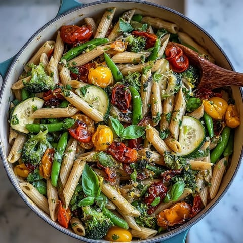 Vegan One-Pot Pasta Primavera