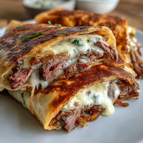 French Dip Tortilla Roll Ups