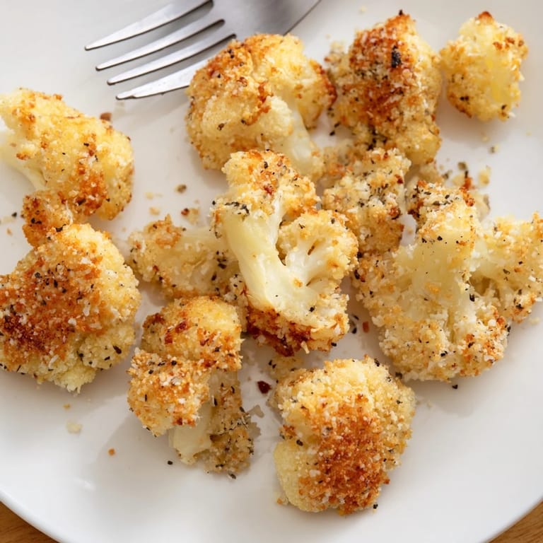 Flavorful Parmesan Cauliflower Bites served hot, perfect for your next party snack.  