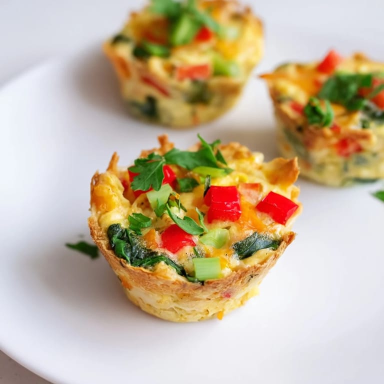 Fluffy and delicious: savor the savory taste of these homemade Easy Festive Mini Quiche Cups.