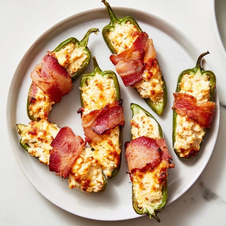 Close-up of bubbling, cheesy Express Holiday Jalapeño Poppers ready to be enjoyed as a festive appetizer.