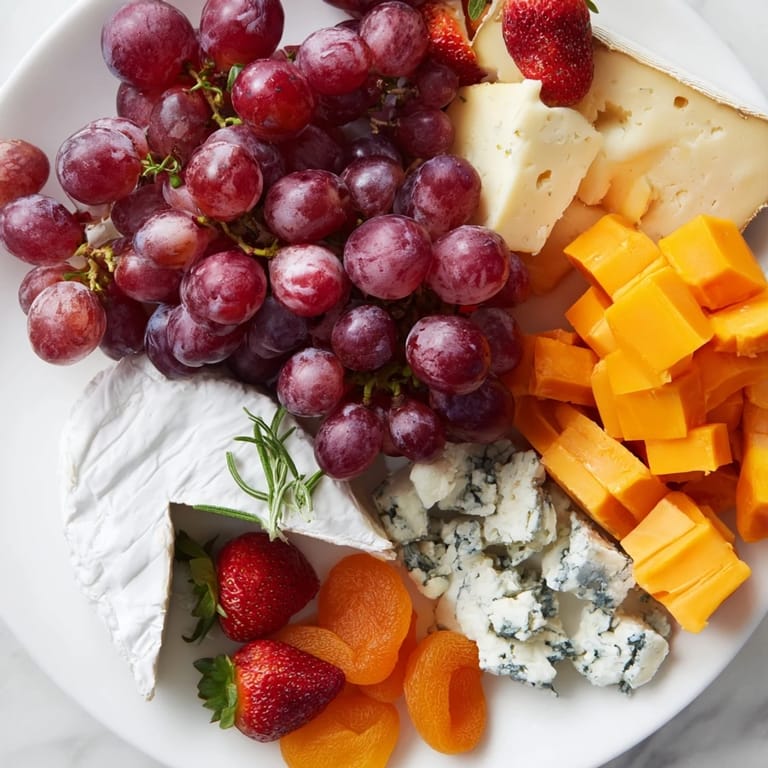A detailed close-up of the Enchanted Forest Grazing Board: a beautiful array of fresh ingredients ready to enjoy.