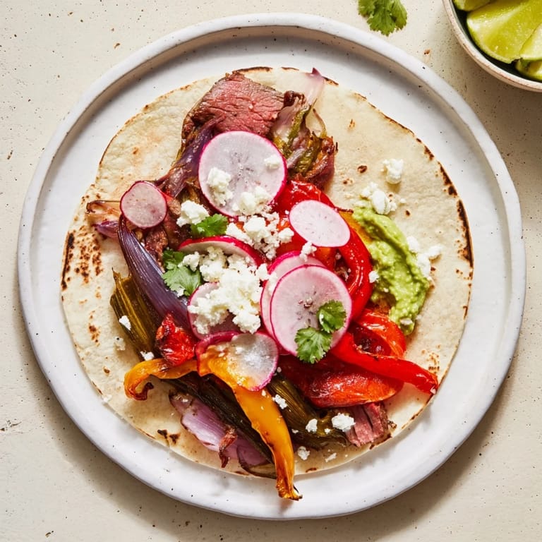 Vibrant Desert Bloom Cactus Taco Board featuring warm tortillas and flavorful toppings, ready to enjoy.