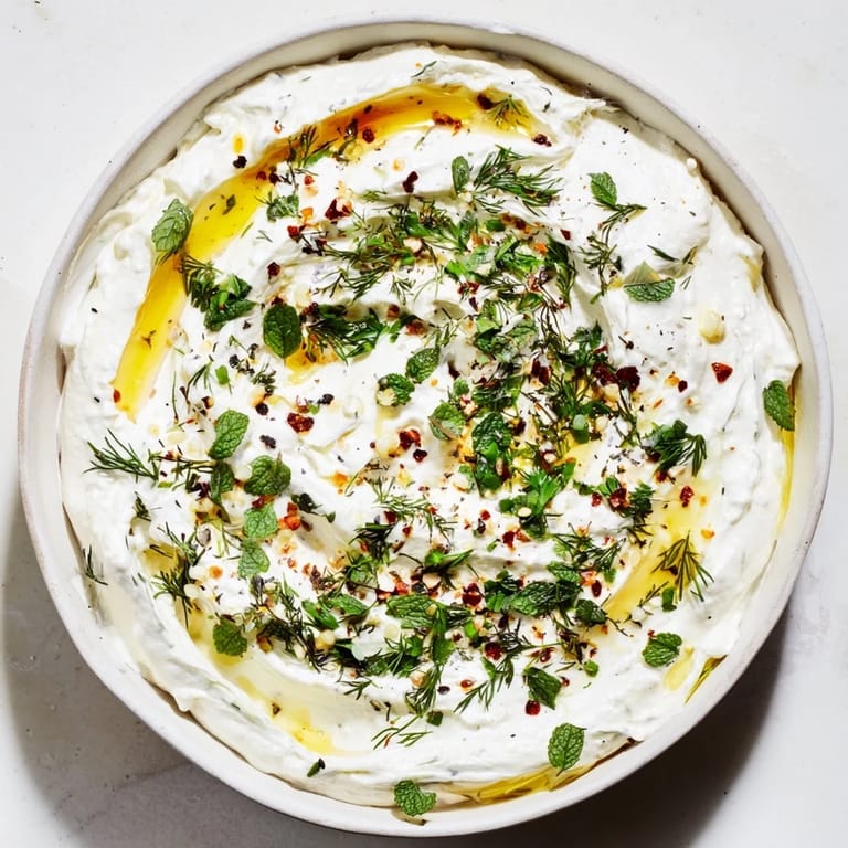 This savory Angel Wings Whipped Feta Dip has a creamy, dreamy texture and bright lemon flavor.