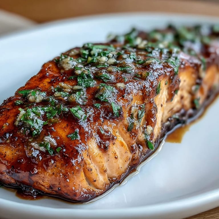 Texas Roadhouse style baked salmon with garlic and paprika, flaky and juicy, perfect for a healthy dinner.  