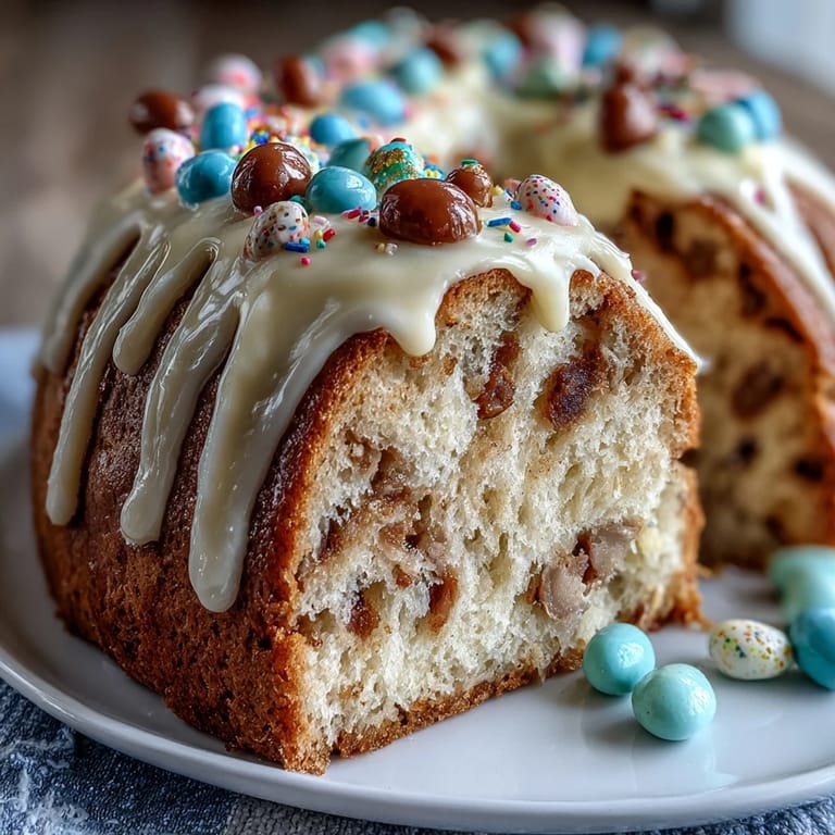 Festive Easter Bunny Cake with Hidden Sprinkle Center - Delightful bunny-shaped cake with a fun, hidden sprinkle core that surprises guests when sliced open at Easter gatherings.