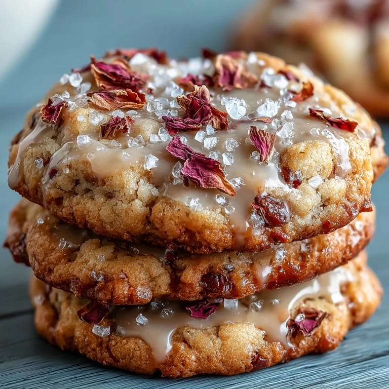 Elegant floral shortbread cookies with pressed edible blossoms, ideal for celebrating Mother's Day with sweetness