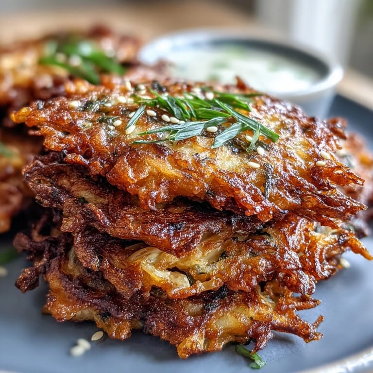 Savory Korean pancakes packed with crunchy napa cabbage and bold kimchi, served with sesame dipping sauce.  